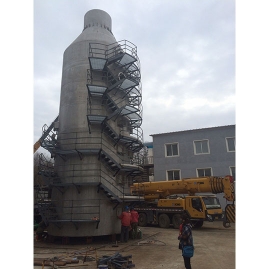 西安北方硝化棉有限公司脫硫吸收塔噴淋層、除霧器安裝工程